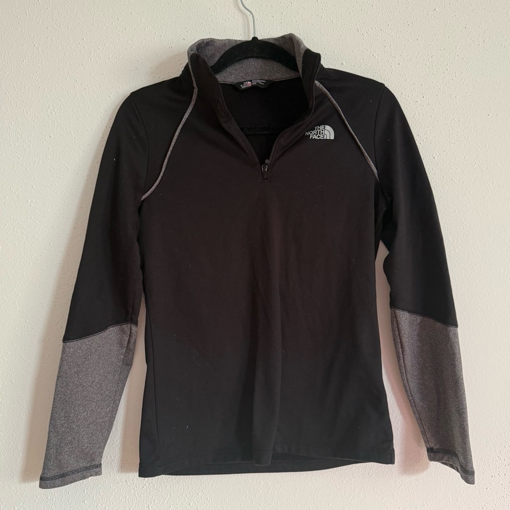 The North Face Black Athletic Light Weight Half Zip Jacket Size Medium